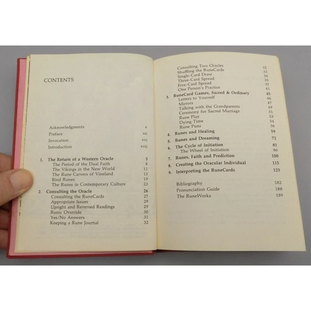 Rune Cards description book
